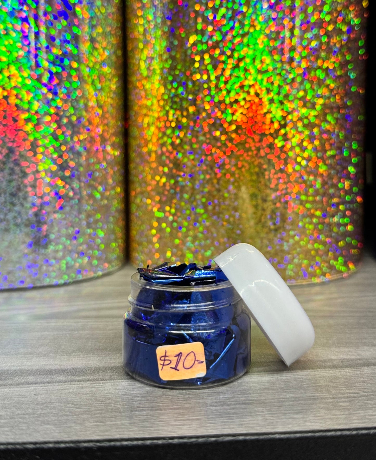 Hojuelas de foil azul