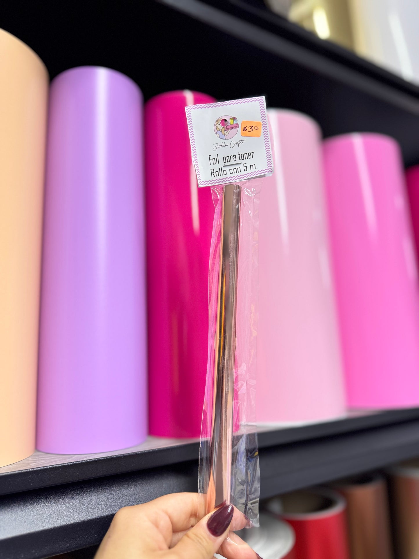 Foil rose gold - 5 metros