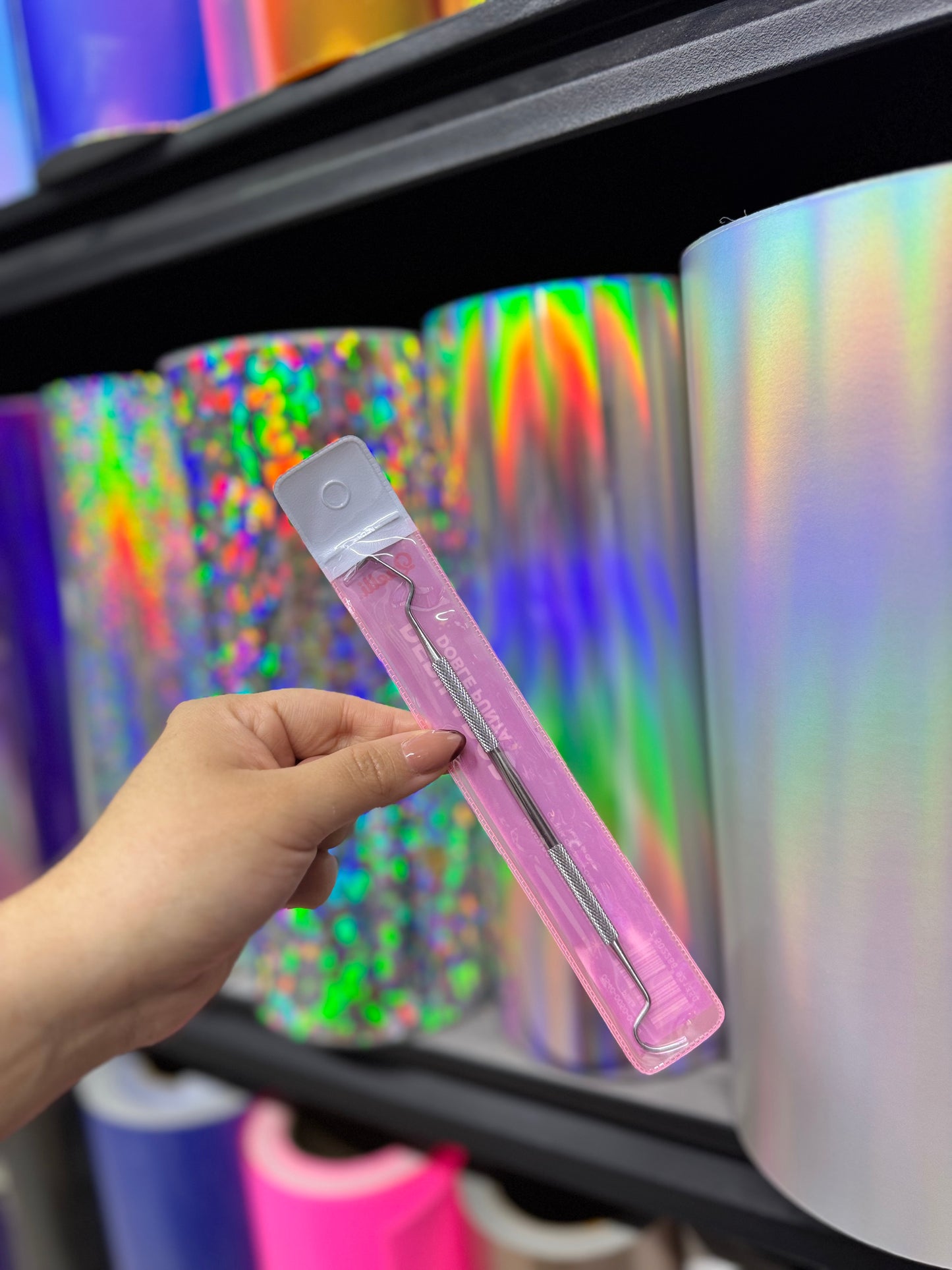 Depilador de vinil de doble punta