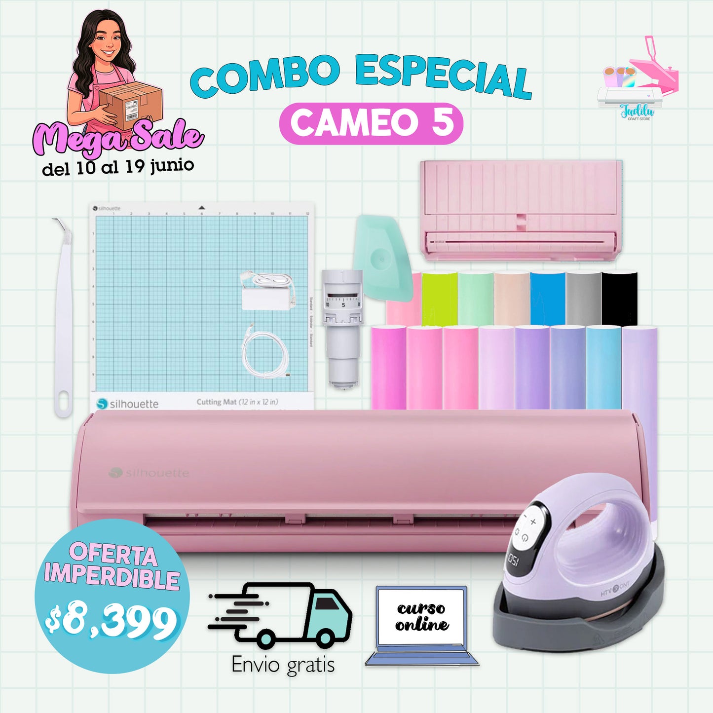 COMBO 🩷 NUEVA Cameo 5 Alpha + Mini plancha