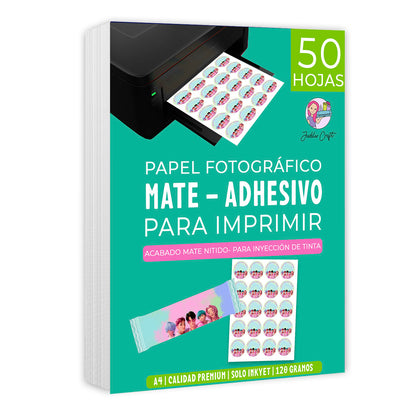 Papel fotográfico ADHESIVO Mate