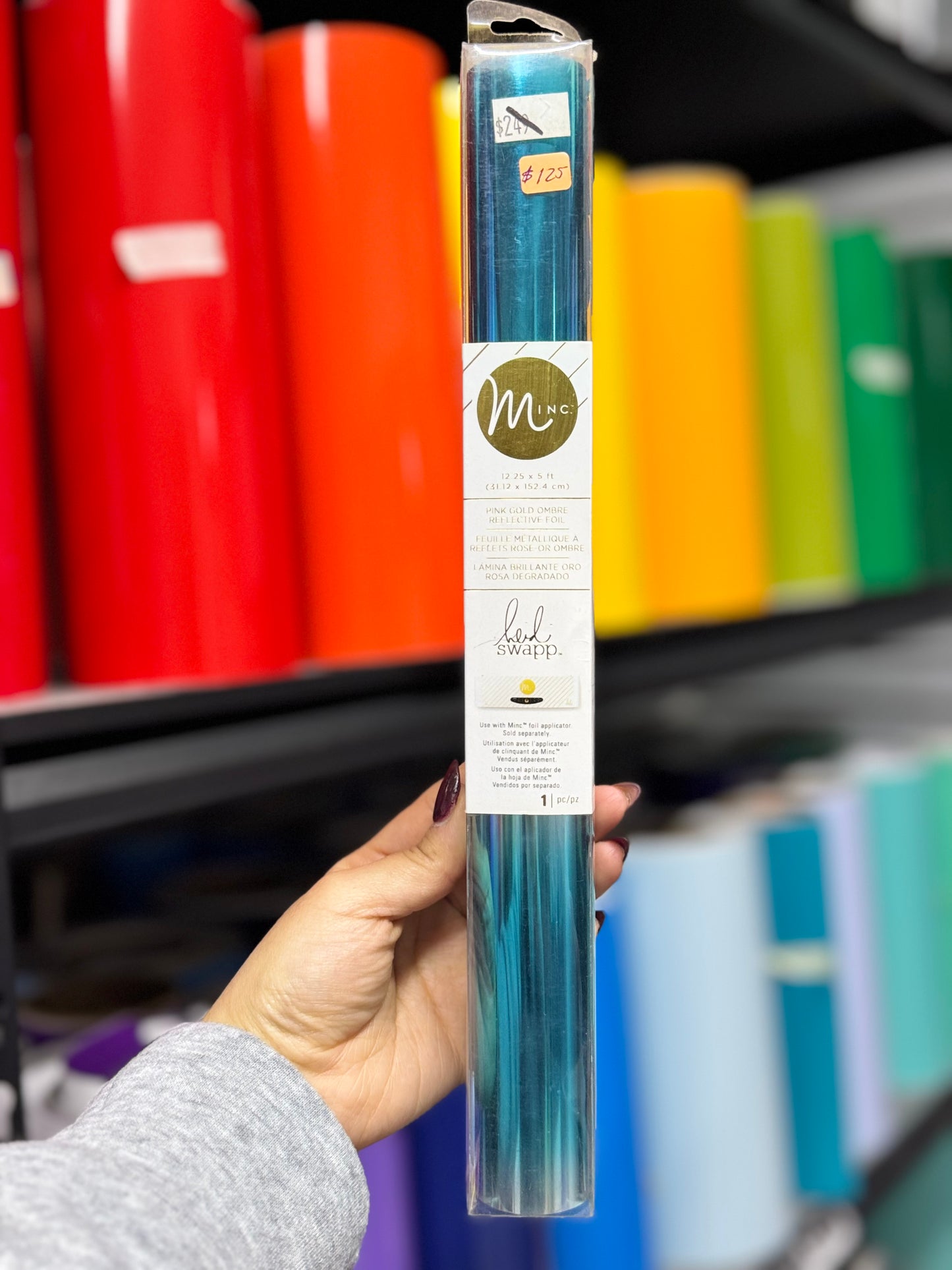 Foil minc azul degradado- 3m