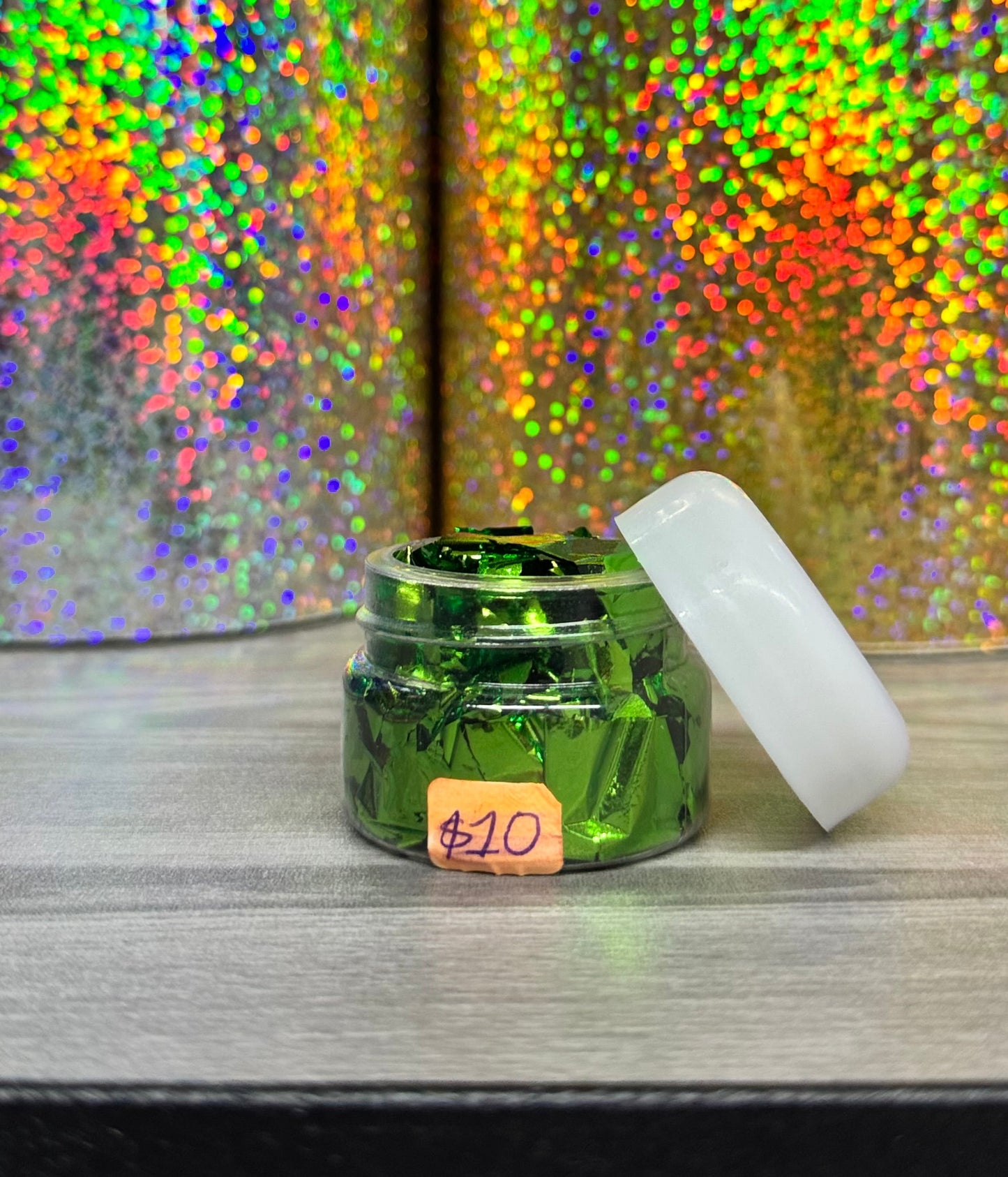 Hojuelas de foil verde