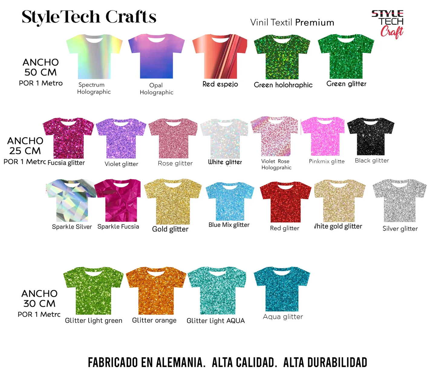 Vinil Textil Premium - Especiales
