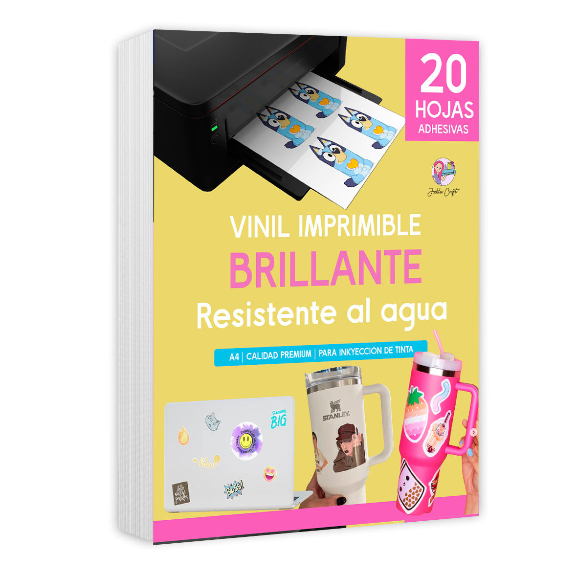 Vinil Imprimible Resistente al Agua BRILLANTE