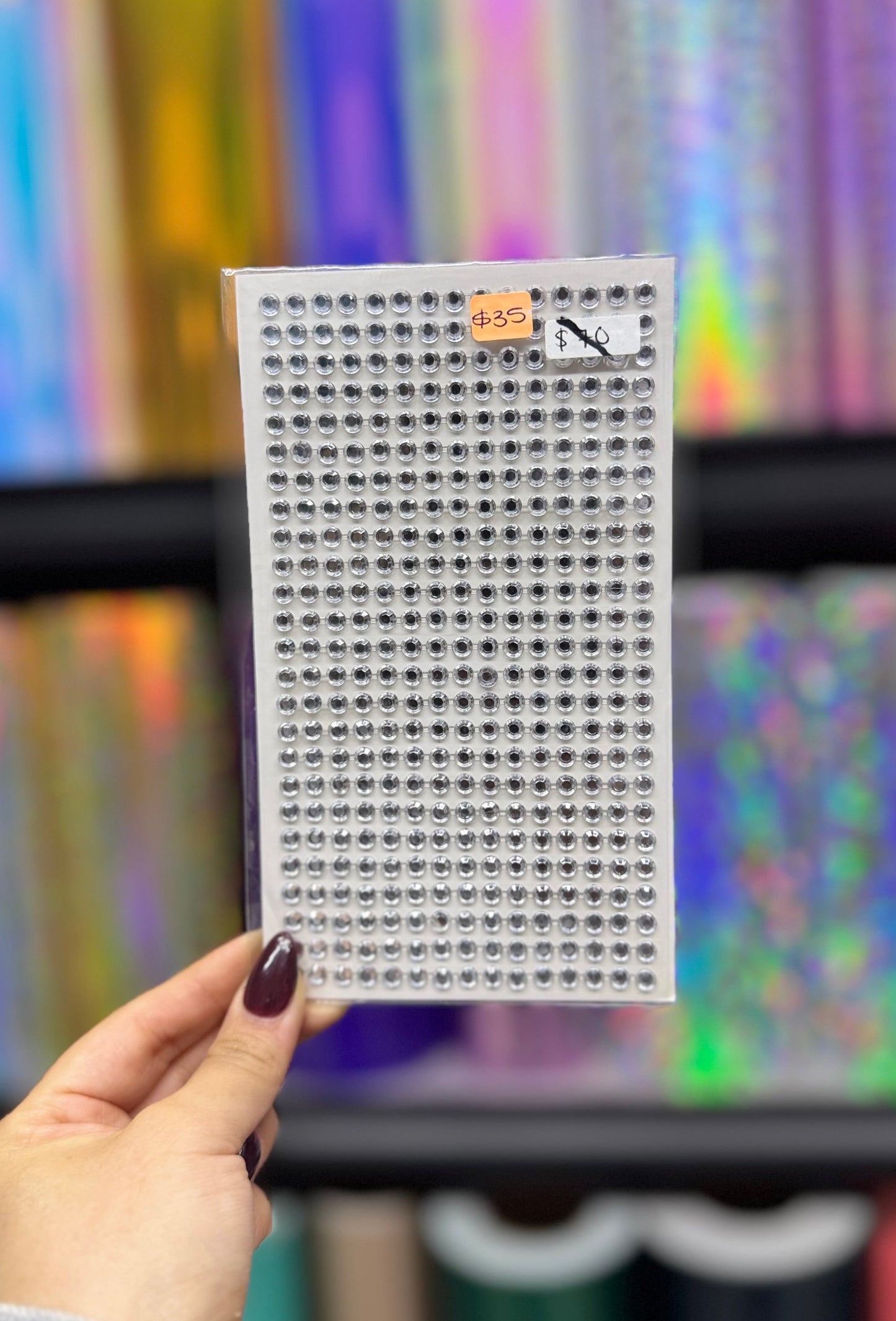 Piedritas para textiles y papel -