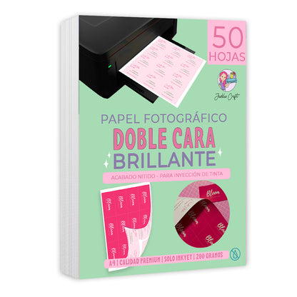 Papel fotográfico DOBLE CARA Brillante