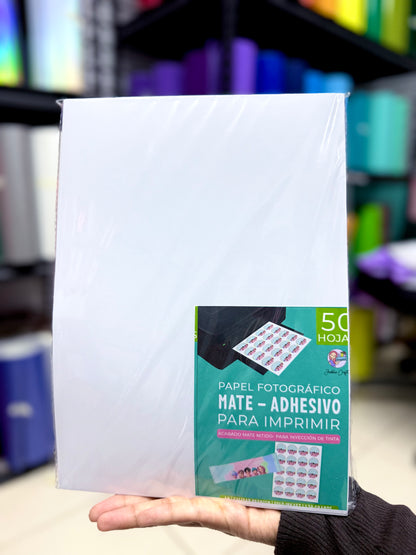 Papel fotográfico ADHESIVO Mate