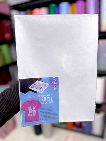 Vinil imprimible TEXTIL GLITTER