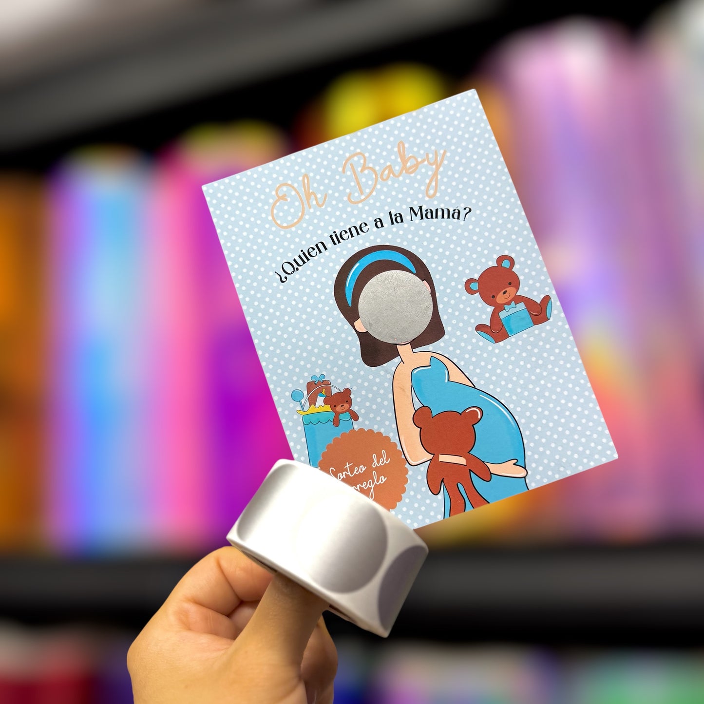 Rollo de etiquetas para rascar