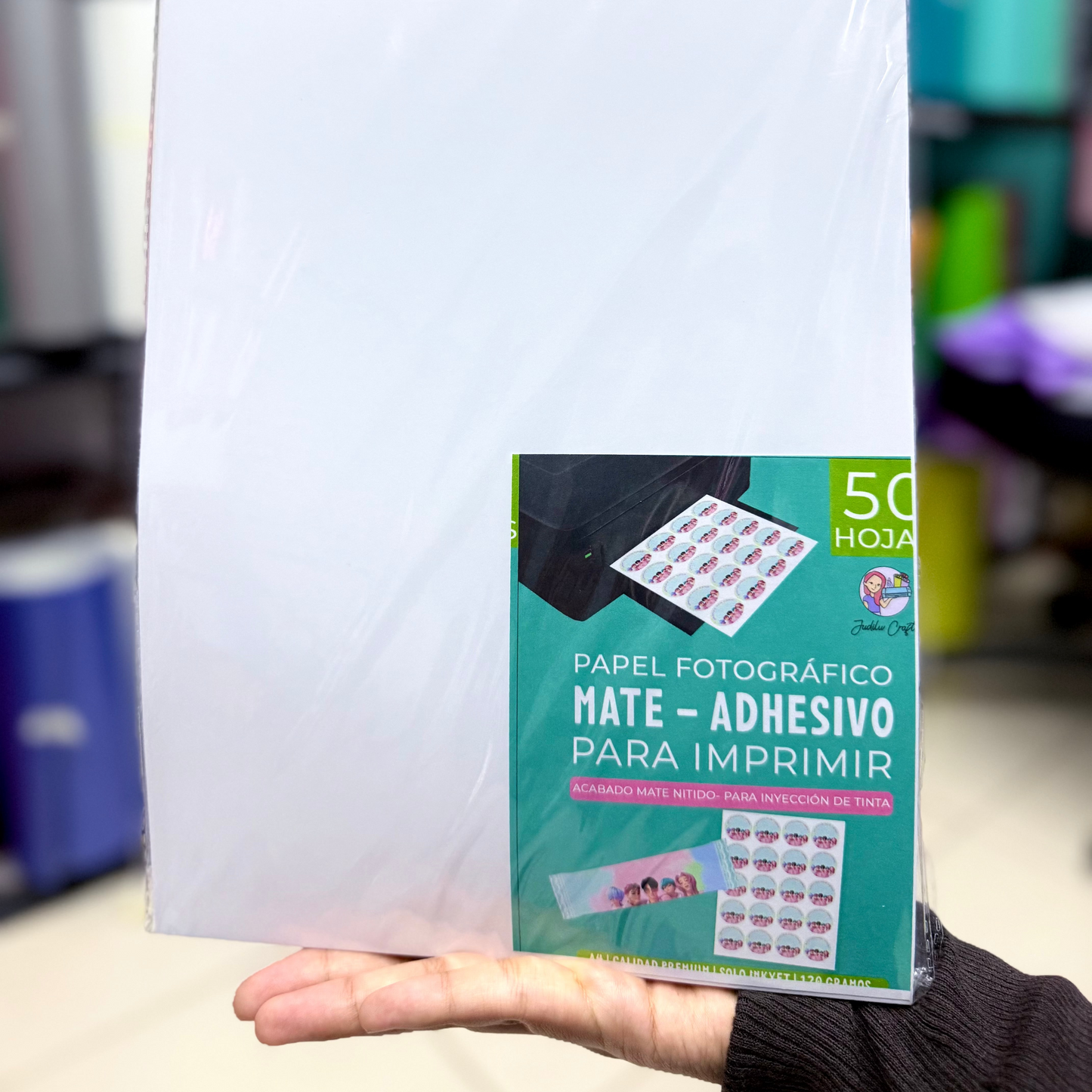 Papel Fotografico para imprimir ADHESIVO 115 gramos