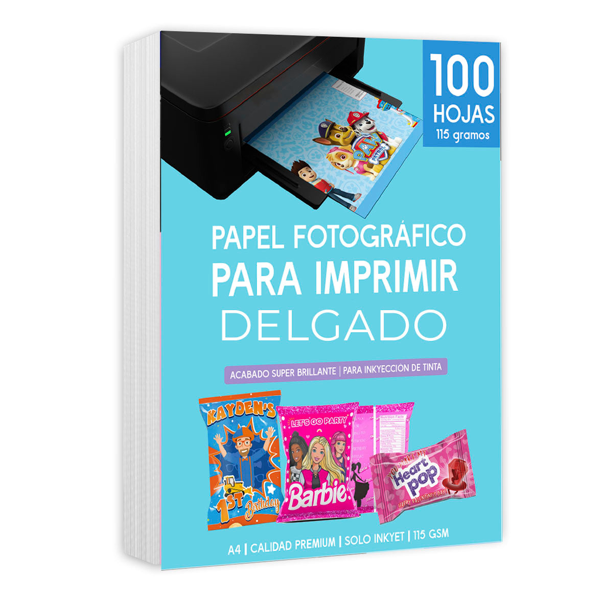 Papel Fotografico 115 gr DELGADO