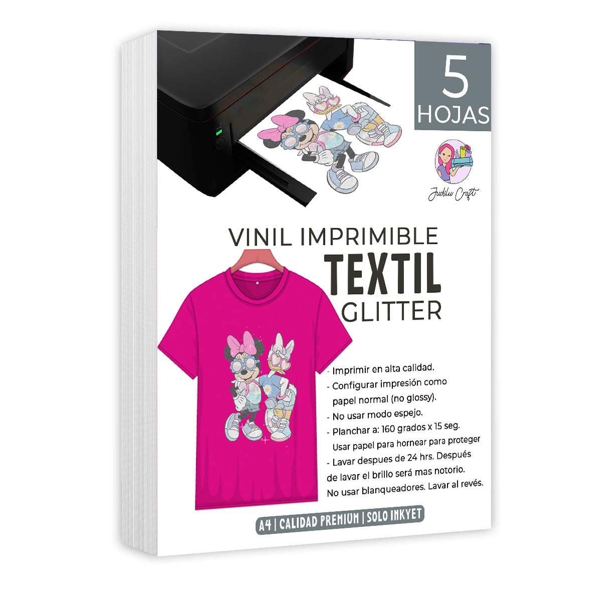 Vinil imprimible TEXTIL GLITTER