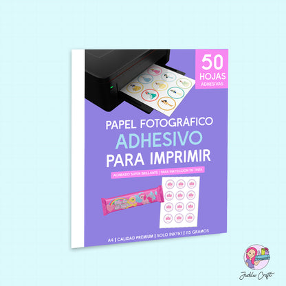 Papel Fotografico para imprimir ADHESIVO 115 gramos