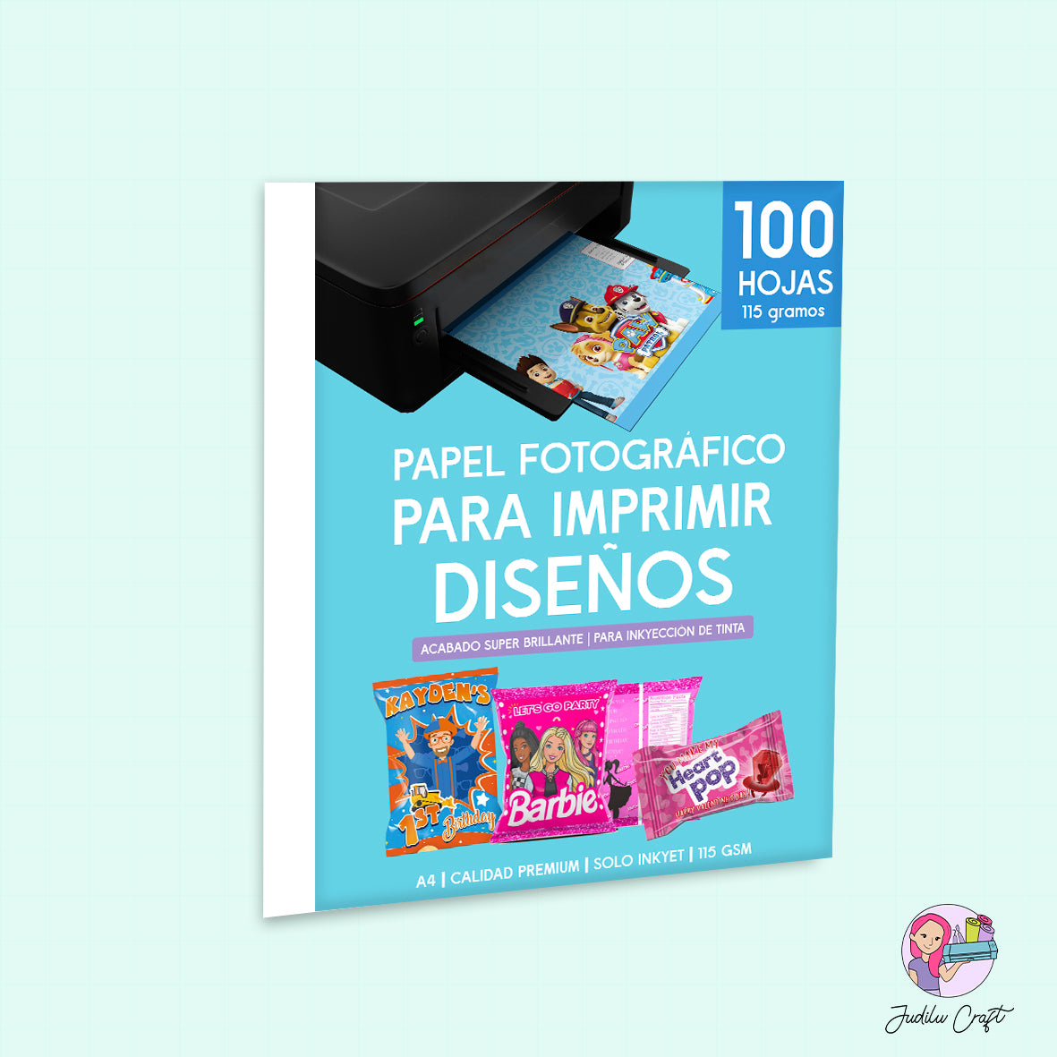Papel Fotografico para imprimir 115 gramos DELGADO