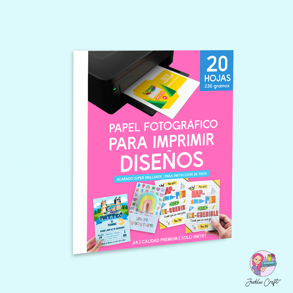 Papel Fotografico para imprimir 230 gramos GRUESO